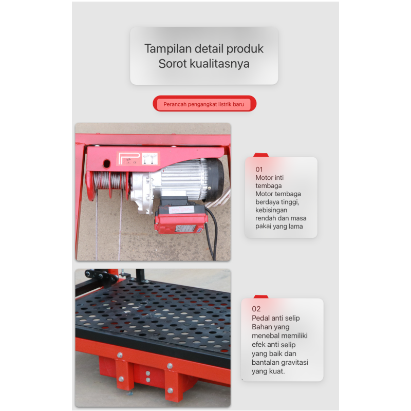 Electric scaffolding mobile lift - 3M 500kg Electric scaffolding mobile lift - 3M 500kg