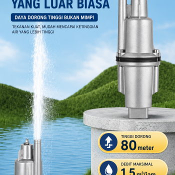 Pompa Celup Getar AC 220V 90M - Submersible