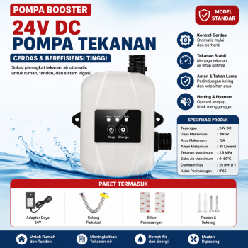 Pompa Booster  DC 24V - 150W - Automatic/Manual Switch 