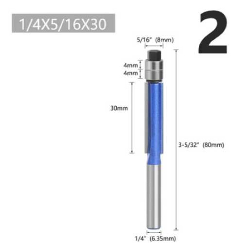 Flush trim bit Double bearing 5/16 inch