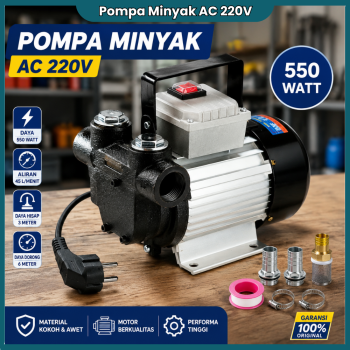Mesin Pompa Minyak/Oli 550 Watt (Listrik 220V)