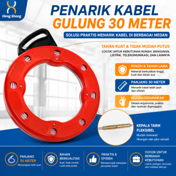 Penarik Kabel Gulung 30 Meter
