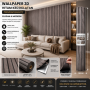 Wallpaper Foam 3D (Hitam Kecoklatan) - 60cm*3m
