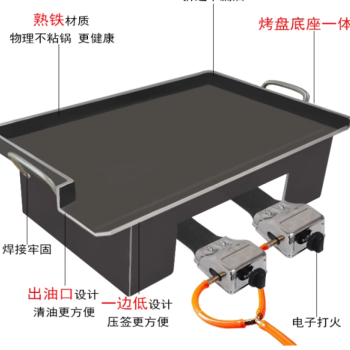 Gas baking pan - 70*40cm
