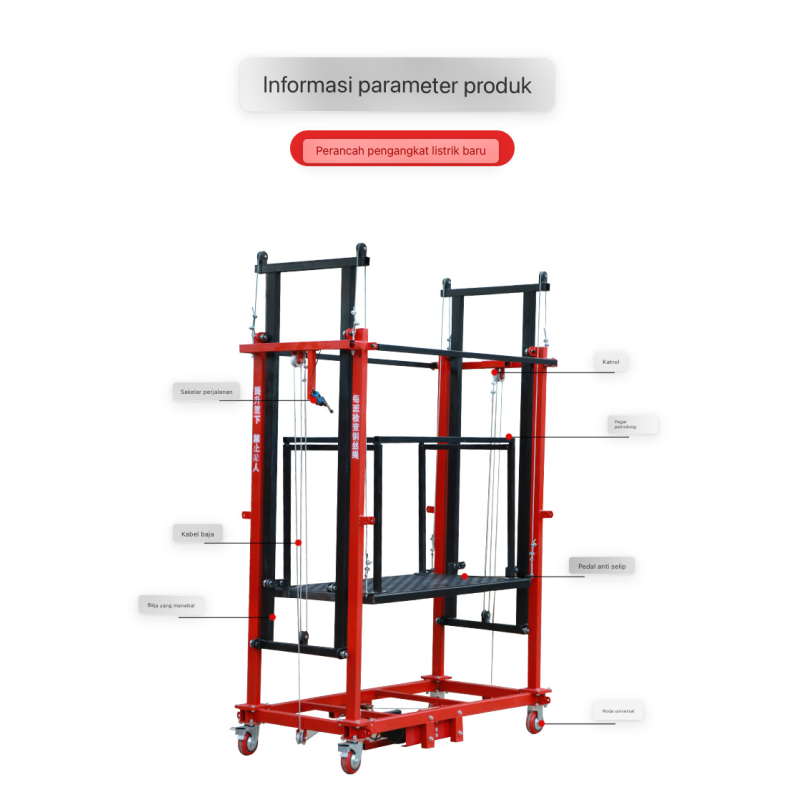 Electric scaffolding mobile lift - 3M 500kg Electric scaffolding mobile lift - 3M 500kg