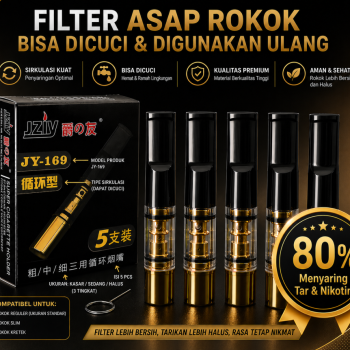 Filter Rokok 5 Pcs/Box - (Dapat Dicuci)