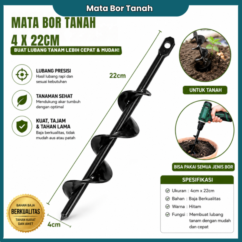 Auger Drill Bit 4*22cm