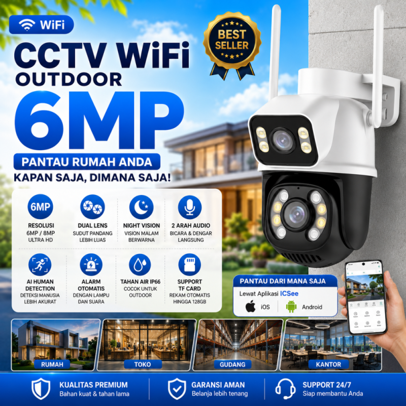 6MP Cctv Wifi Camera