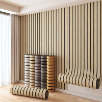 3D Grille Wallpaper - Yellow Cream - 60cm*300cm*2mm
