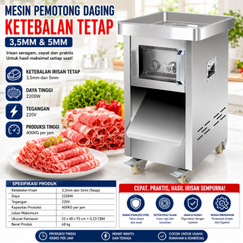 Mesin Pemotong Daging Segar - Ketebalan 3.5mm ~ 5mm