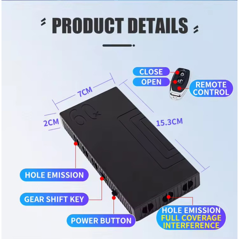 Anti Recording Jammer Max 3m (Portable) Anti Recording Jammer Max 3m (Portable)