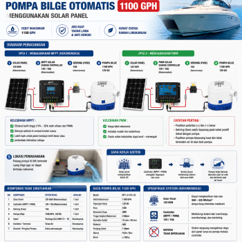 Pompa Kuras Air - Bilge Otomatis DC 12V