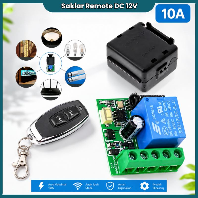 DC6-12V 1 Relay + 1 Remote
