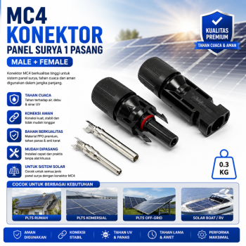 Konektor MC4 1 to 1 (Set Male-Female) Solar Panel