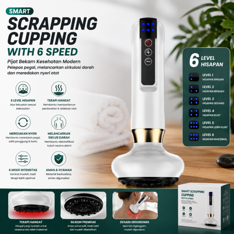 Smart Scrapping  cupping with 6 speed