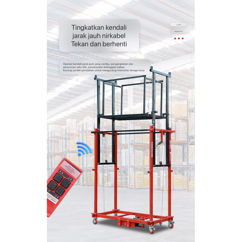 Electric scaffolding mobile lift - 3M 500kg Electric scaffolding mobile lift - 3M 500kg