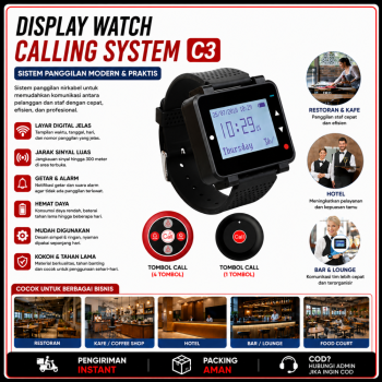 Sistem Panggil Pelayan - Jam Tangan Calling System