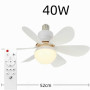 Fan Lamp 40W - White