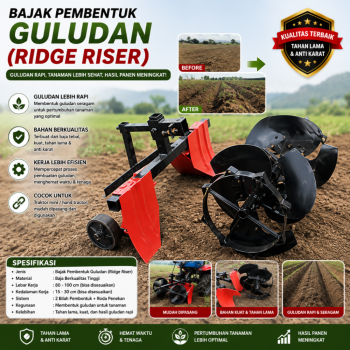 Bajak Pembentuk Guludan - Ridge riser