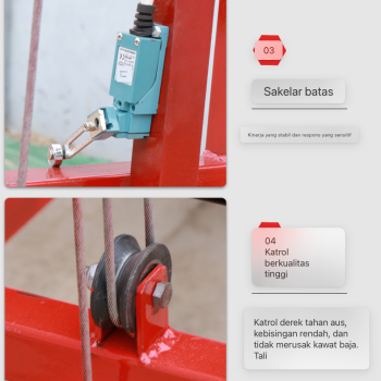 Scafolding Lift Tangga 3m/500 Kg + Remote| Perancah Listrik