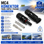 Konektor MC4 1 to 1 (Set Male-Female) Solar Panel