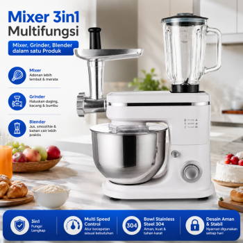 Mixer Duduk Multifungsi - Mesin Pengaduk Adonan Serbaguna