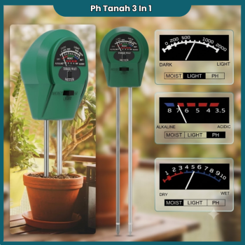 Soil Detector - Alat Ukur PH Tanah 3 in 1
