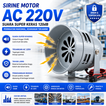 Motor Sirine - Sirene Alarm MS 290 - AC220V