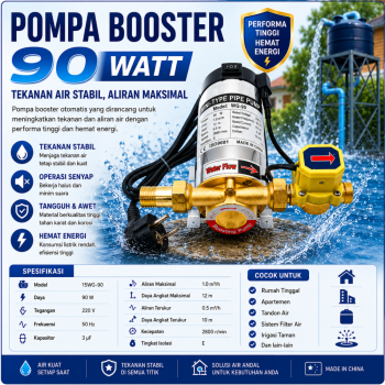 Pompa Booster Pump 90W AC 220V