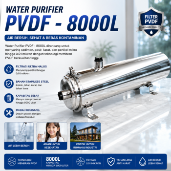 Water Purifier - Penyaring Air PVDF - 8000L