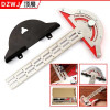 woodworking ruler, aluminum alloy woodworking stainless steel ruler 10inch