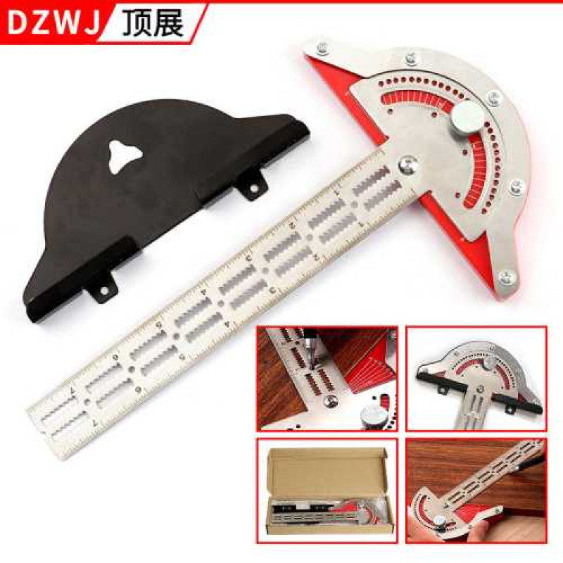woodworking ruler, aluminum alloy woodworking stainless steel ruler 10inch