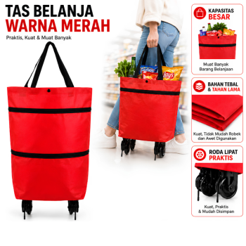 Tas Kantong Belanja - MERAH