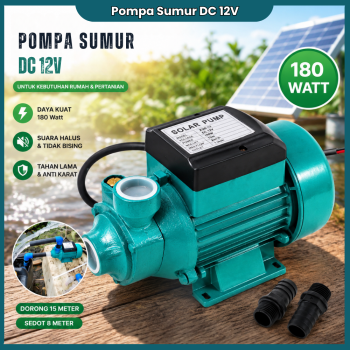 Mesin Pompa Air DC 12V - Solar Panel