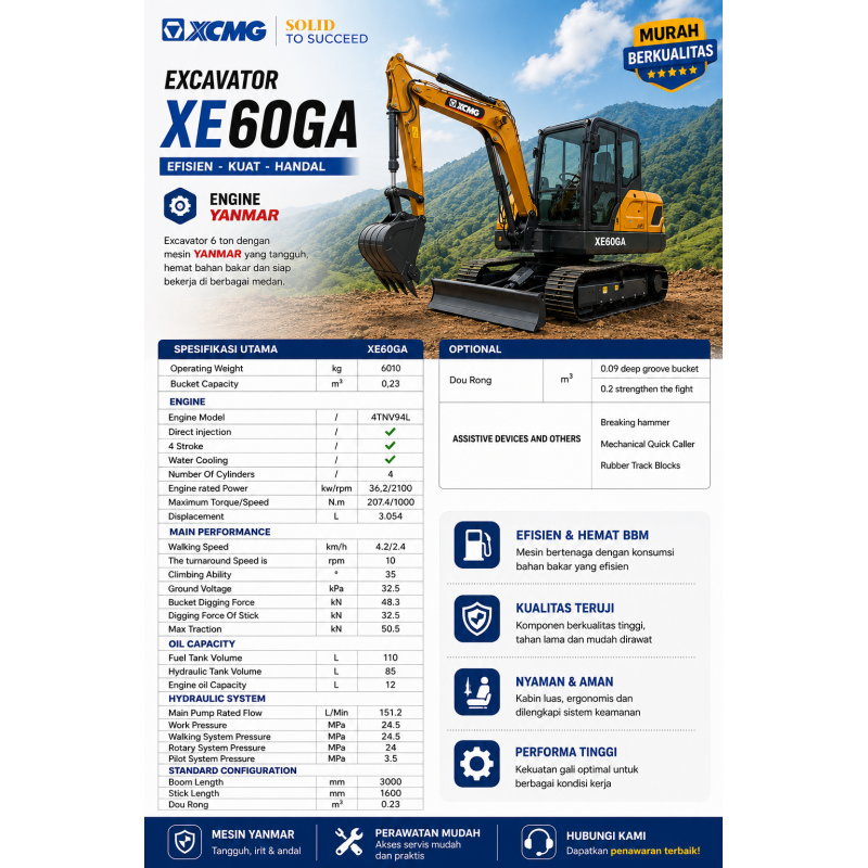 Excavator XCMG - 60GA