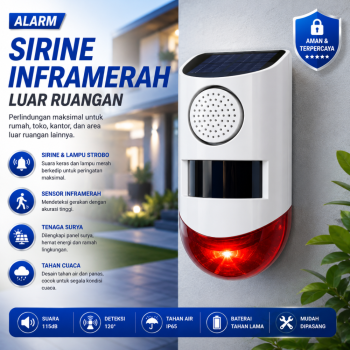 Alarm Sirine Inframerah Luar Ruangan