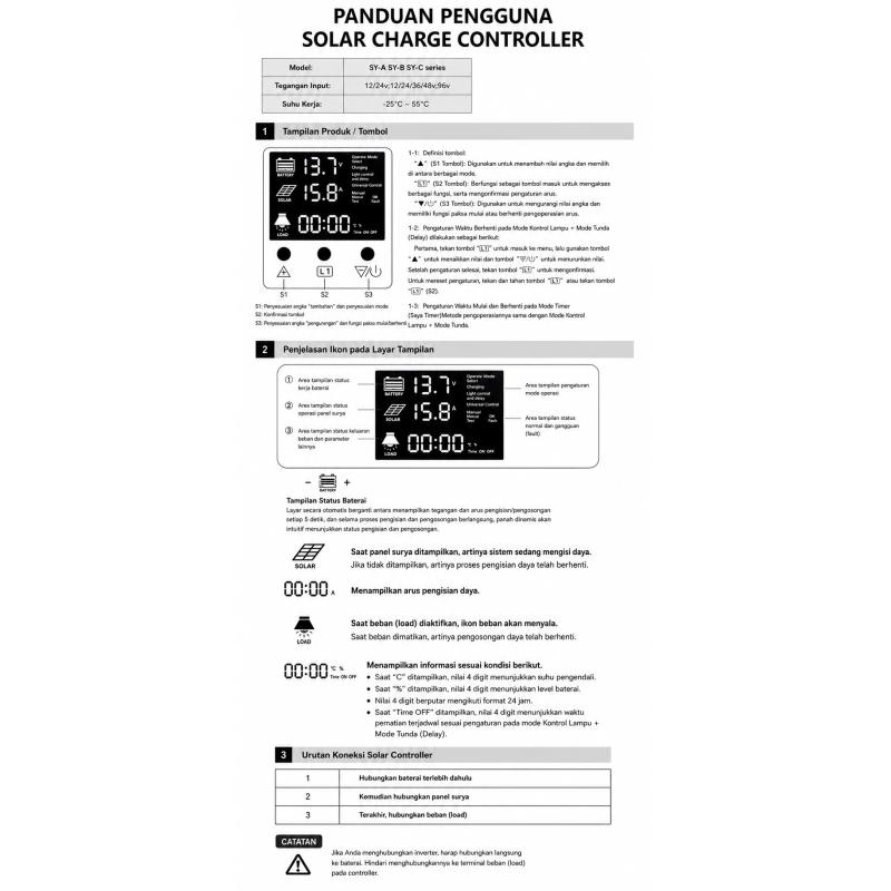 Solar Panel Charger Controller - MPPT 12/24/36/48V Automatic