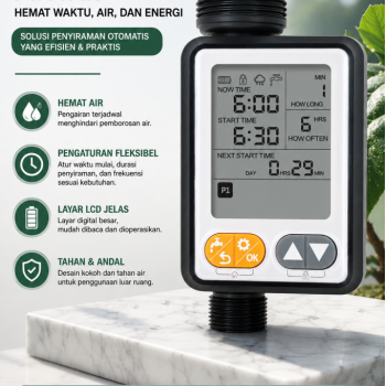 Digital Water Timer - Pengatur Waktu Penyiraman