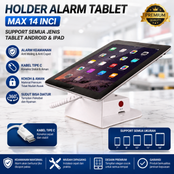 Alarm Display Etalase iPad Tablet Laptop