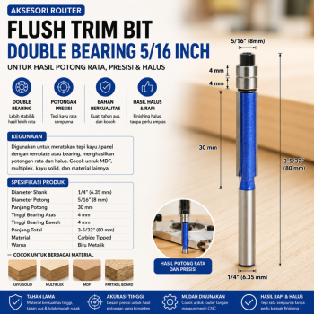 Mata Trimmer Double Bearing 5/16 inch