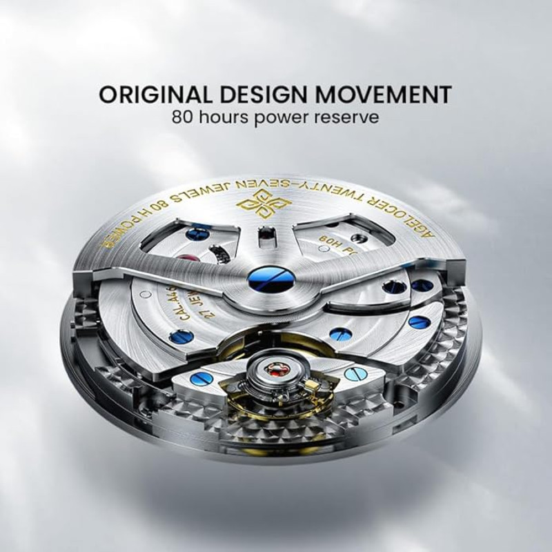Watch - AGELOCER- World Time 5201A1 -Silver Watch - AGELOCER- World Time 5201A1 -Silver