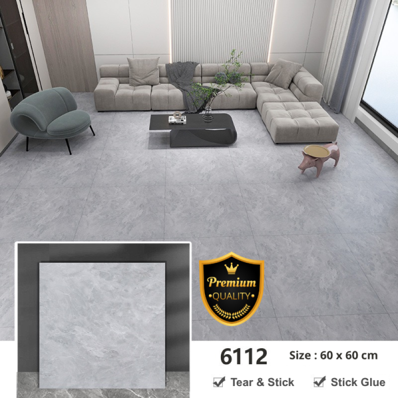 PVC Vynil Lantai 60*60cm (Keramik Granit) No. 6112 PVC Vynil Lantai 60*60cm (Keramik Granit) No. 6112
