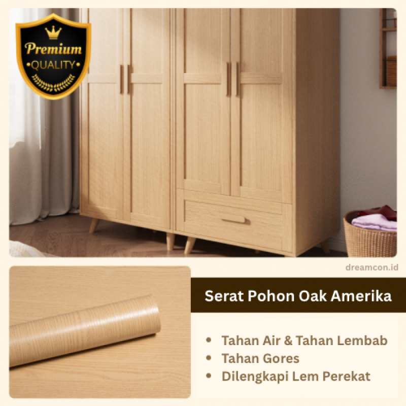 Kertas PVC Sheet 1.2m*10m  - Serat Pohon Oak Amerika Kertas PVC Sheet 1.2m*10m  - Serat Pohon Oak Amerika