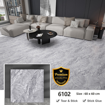 PVC Vynil Lantai 60*60cm (Keramik Granit) No.6102 PVC Vynil Lantai 60*60cm (Keramik Granit) No.6102
