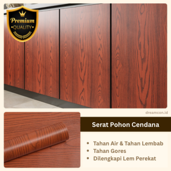 Kertas PVC Sheet 1.2m*10m - Serat Pohon Cendana