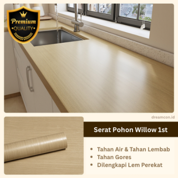 Kertas PVC Sheet - Serat Kayu Willow 1st
