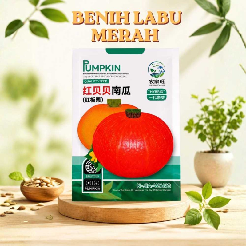 Benih Labu Kabocha Merah Jepang