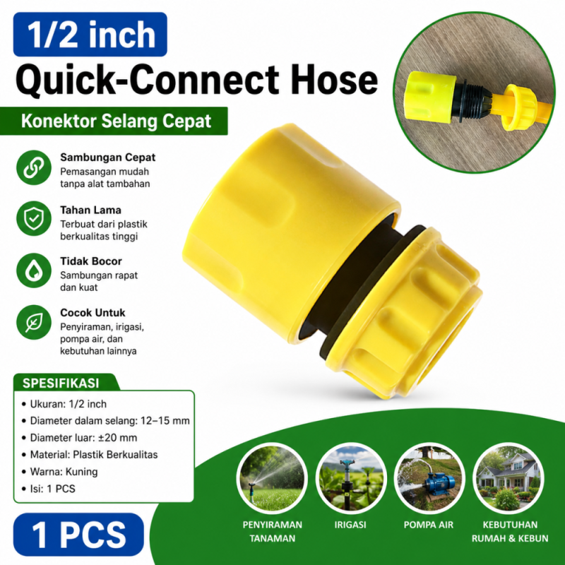 1/2 inch Quick-Connect Hose 