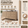 Kertas Sticker Furniture PVC - Serat Pohon Ek Kuning (1.2m*10m)
