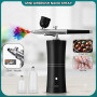 Air Brush Kit Portabel - Kompresor Aluminium